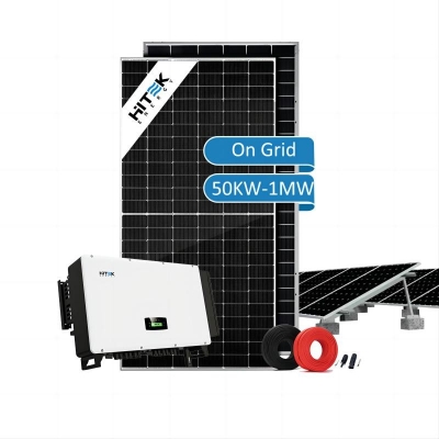 Hitek Complete Set 500KW 1MW 2MW On Grid Solar System Grid Tie 1000KW Solar Energy System for Commercial/Industrial Use