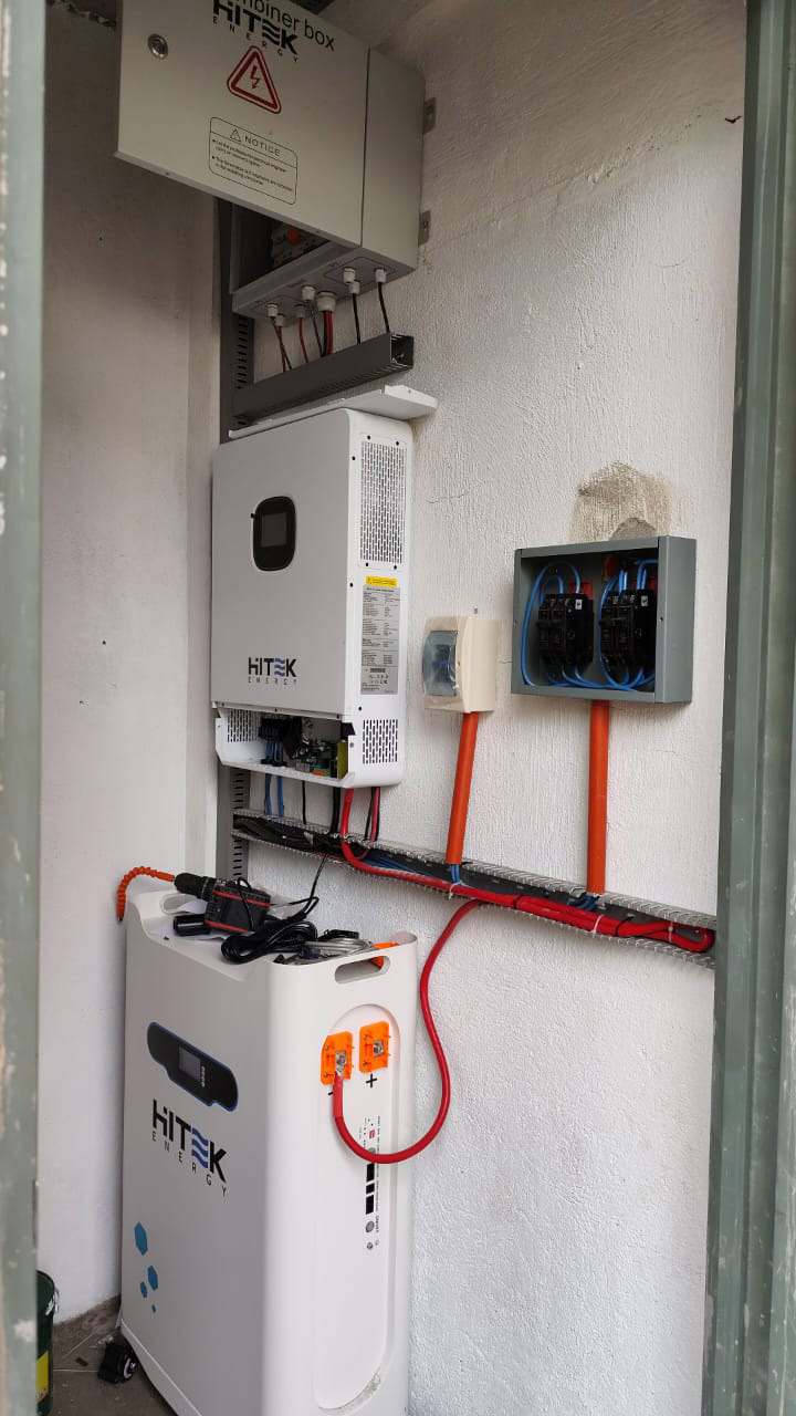 Філіппіни 10.80KW 15.36KWH від мережі сонячної енергетичної системи-1