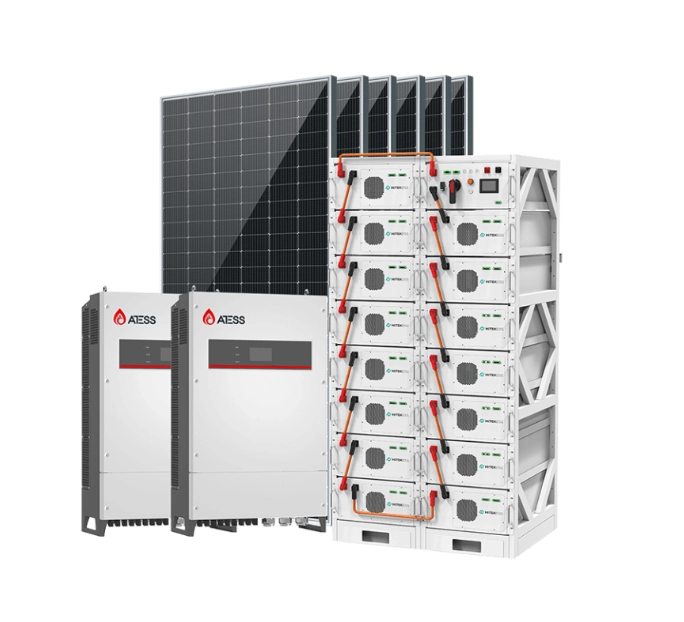 100KW Hybrid Solar System With 225KWH Lithium Battery (1)