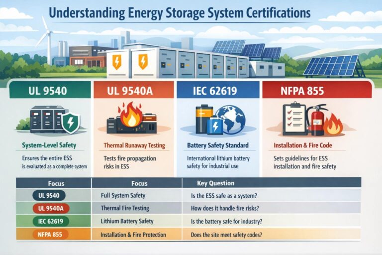 How to Read Energy Storage System Certifications