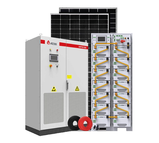 150KW Industrial Hybrid Solar Power System med 286KWH Batteriet