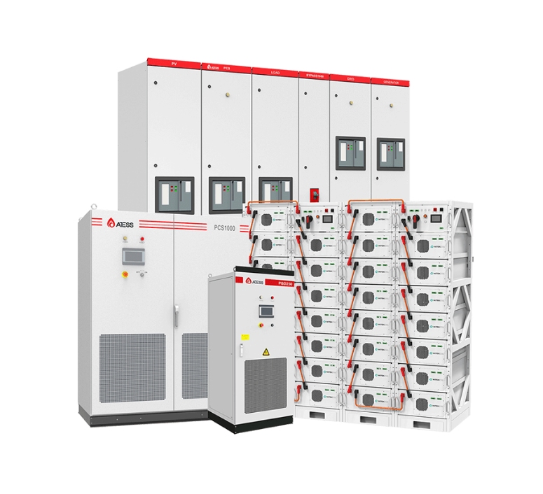 Sistema solar híbrido de 2MW con batería LFP de 4.085MWH